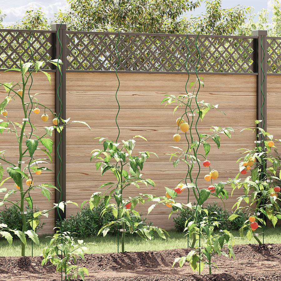 Spiraal Plant Steunen 50 Stuks Staal Groen 170 cm