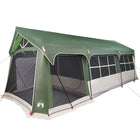 Family Tent with Roof Green and White 620 x 322 x 240 cm Polyester