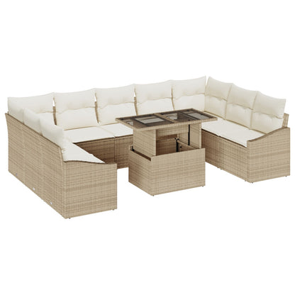 Tuin Sofa Set 10 Stukken Crème En Beige