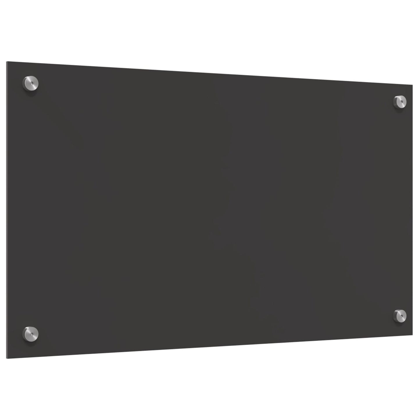 Keuken Achterwand 70X40X0,6 Cm Gehard Glas Donkergrijs 70 x 40 cm