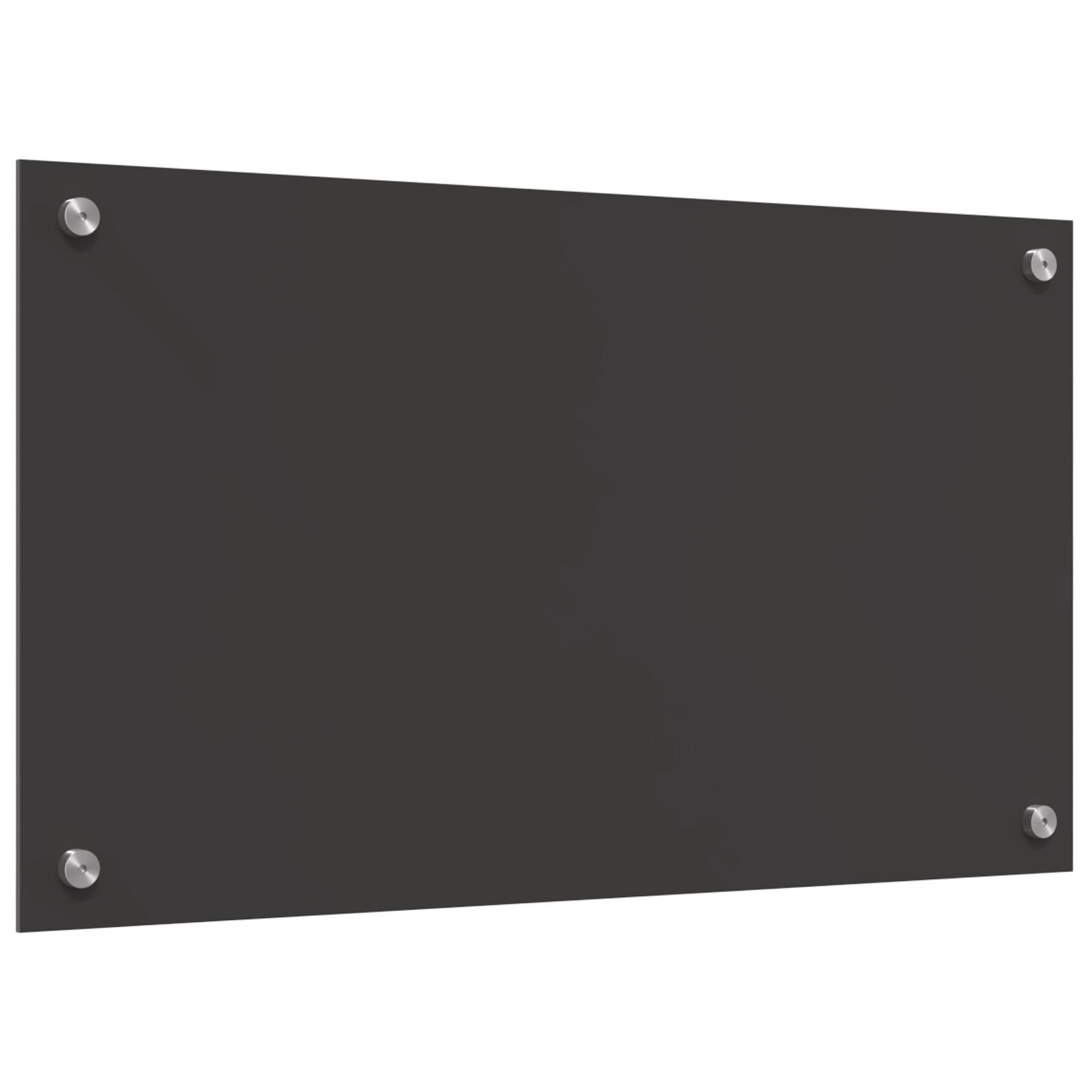 Keuken Achterwand 70X40X0,6 Cm Gehard Glas Donkergrijs 70 x 40 cm