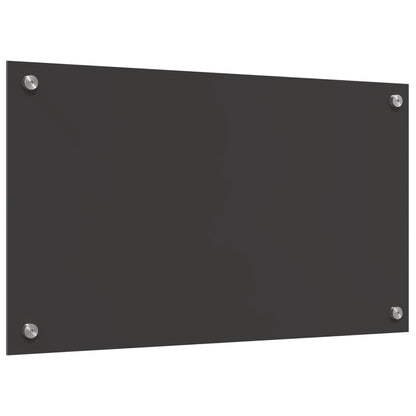 Keuken Achterwand 70X40X0,6 Cm Gehard Glas Donkergrijs 70 x 40 cm