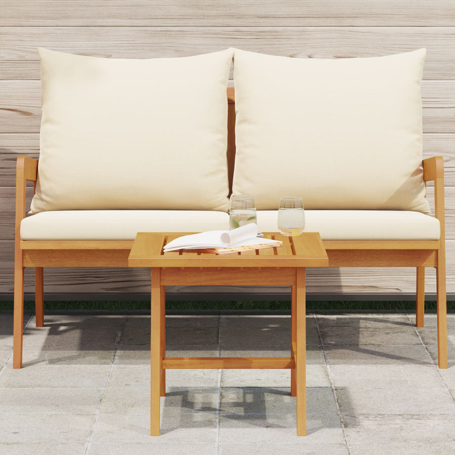 45X45X40 Cm Massief Acaciahout zonder kussen Zijtafel