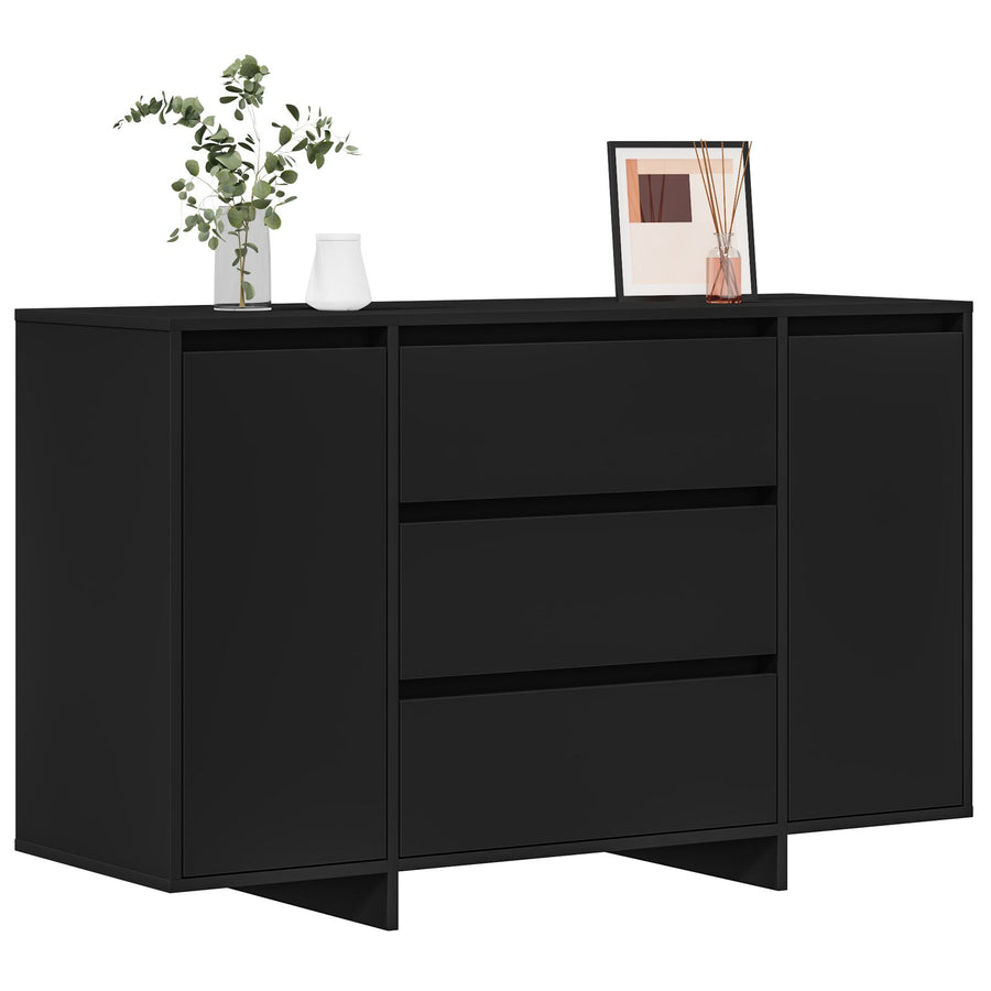 Zijtafel Zwart Gefabriceerd Hout Zijtafel Rechthoekig Modern