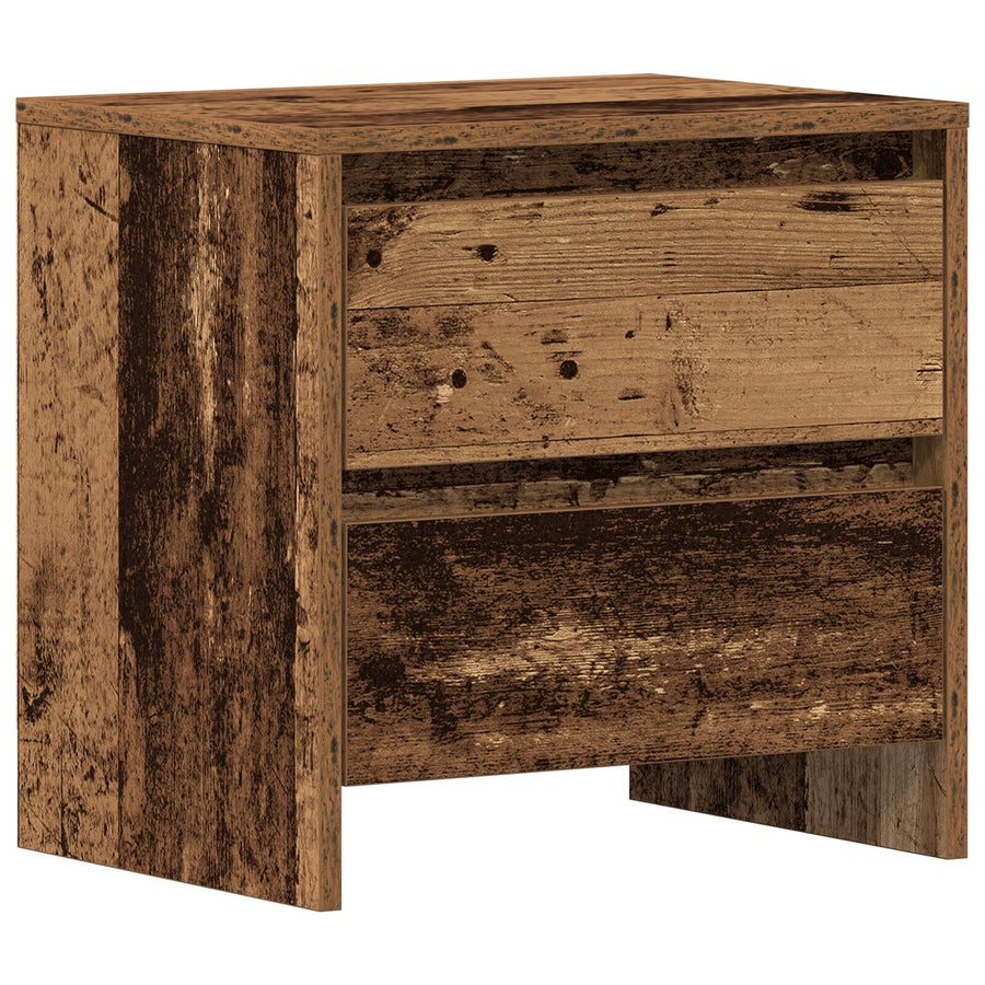 Nachtkastje 2 St Oude Hout 45X34X44,5 Cm Bewerkt Hout Oud hout