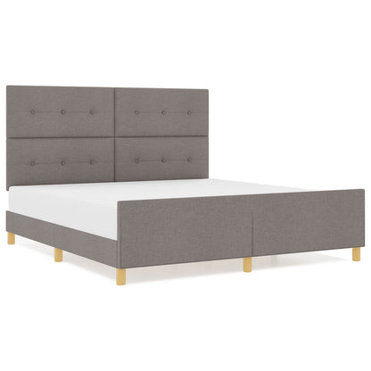 Bedframe Taupe 180X200 Cm Stof Crème