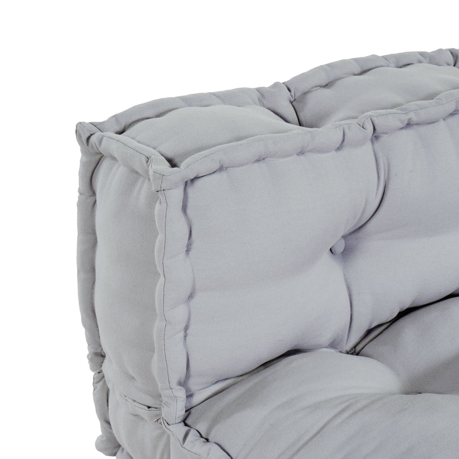Pallet Sofa Kussen Met Rugsteun Stof Grijs 2x kussens