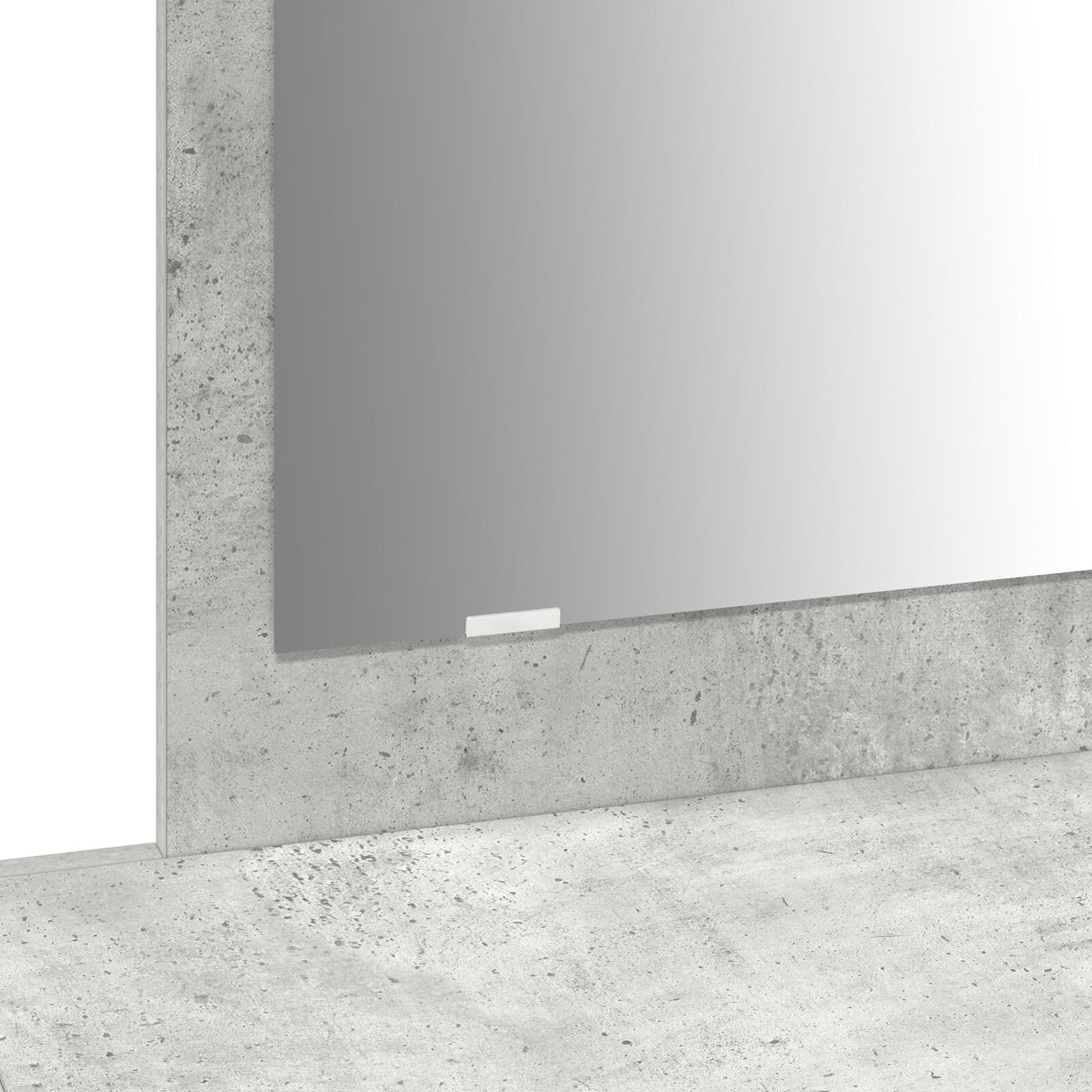 Wandgemonteerde Kaptafel 100 x 40 x 70 cm Beton grijs zonder LED