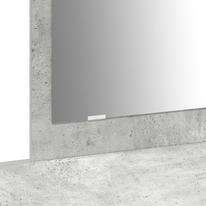 Wandgemonteerde Kaptafel 100 x 40 x 70 cm Beton grijs zonder LED