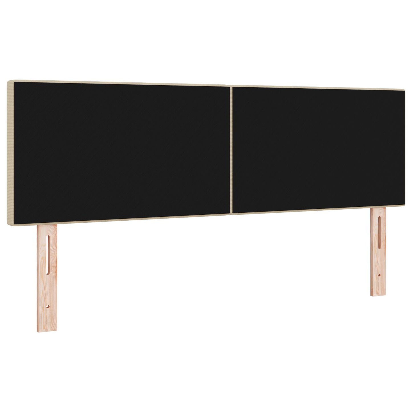 Hoofdbord Eenvoudig Ontwerp Corduroy Stof Lichtgroen grijs 160 cm Laag hoofdbord