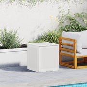 Opbergbox buiten 55x53x57 cm wit kunststof