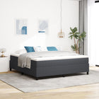 Platform bedframe 180x200 cm donkergrijs stof