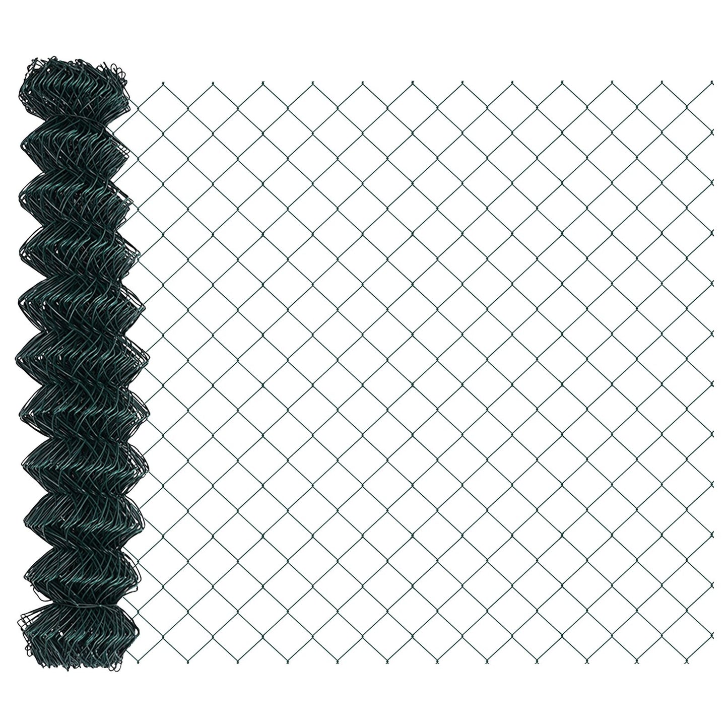 Kettinglink Hek Met 10 U Palen Groen 1X10 M Staal