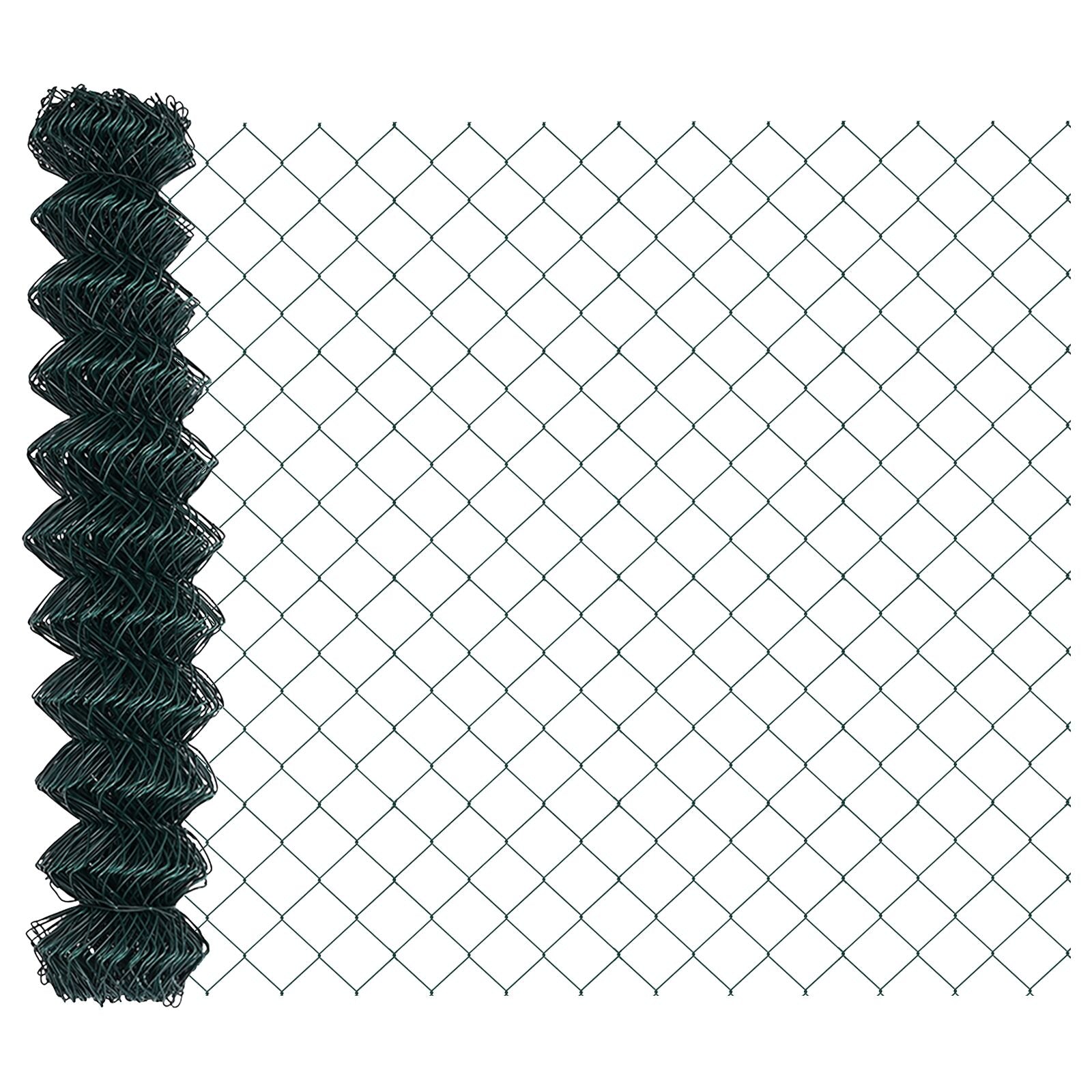 Kettinglink Hek Met 10 U Palen Groen 1X10 M Staal