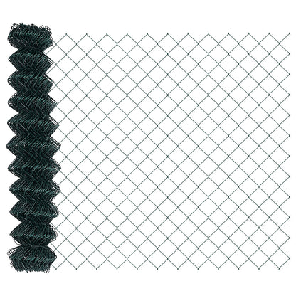 Kettinglink Hek Met 10 U Palen Groen 1X10 M Staal