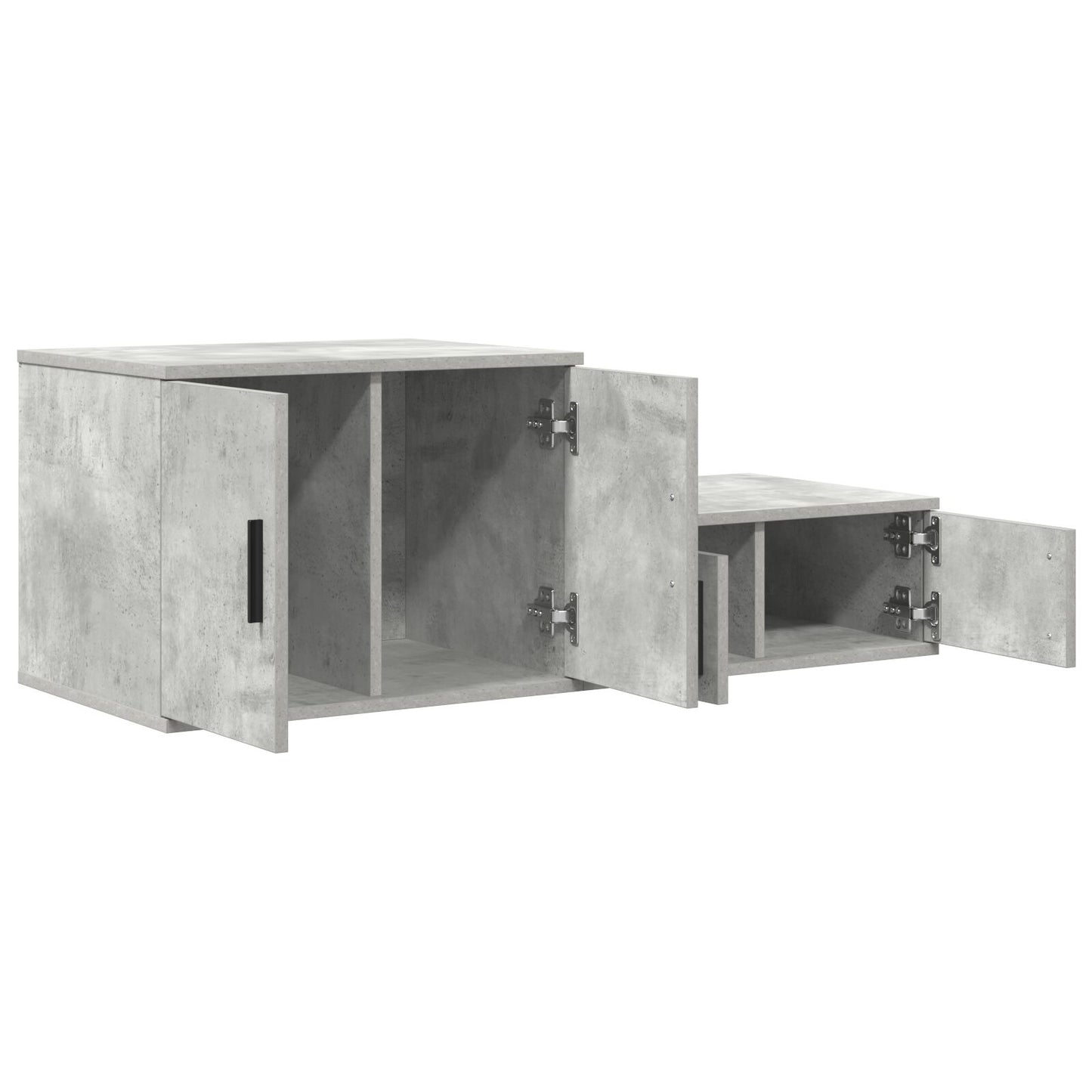 Opslagkast Betongrijs Gelaagd Hout Beton grijs 103 x 41 x 40 cm