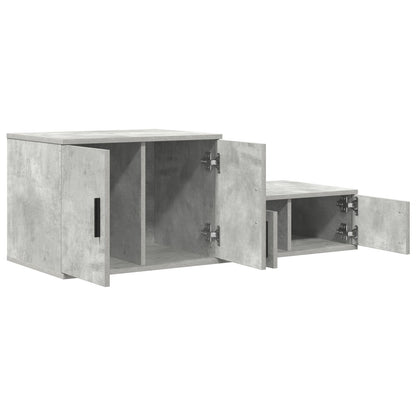 Opslagkast Betongrijs Gelaagd Hout Beton grijs 103 x 41 x 40 cm