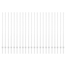 Hekposts 44 stuks U-Channel Zilver 200 cm Staal