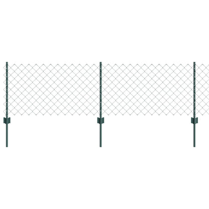 Kettinglinkhek Met 10 U-Posten Groen 0.6X10 M Staal