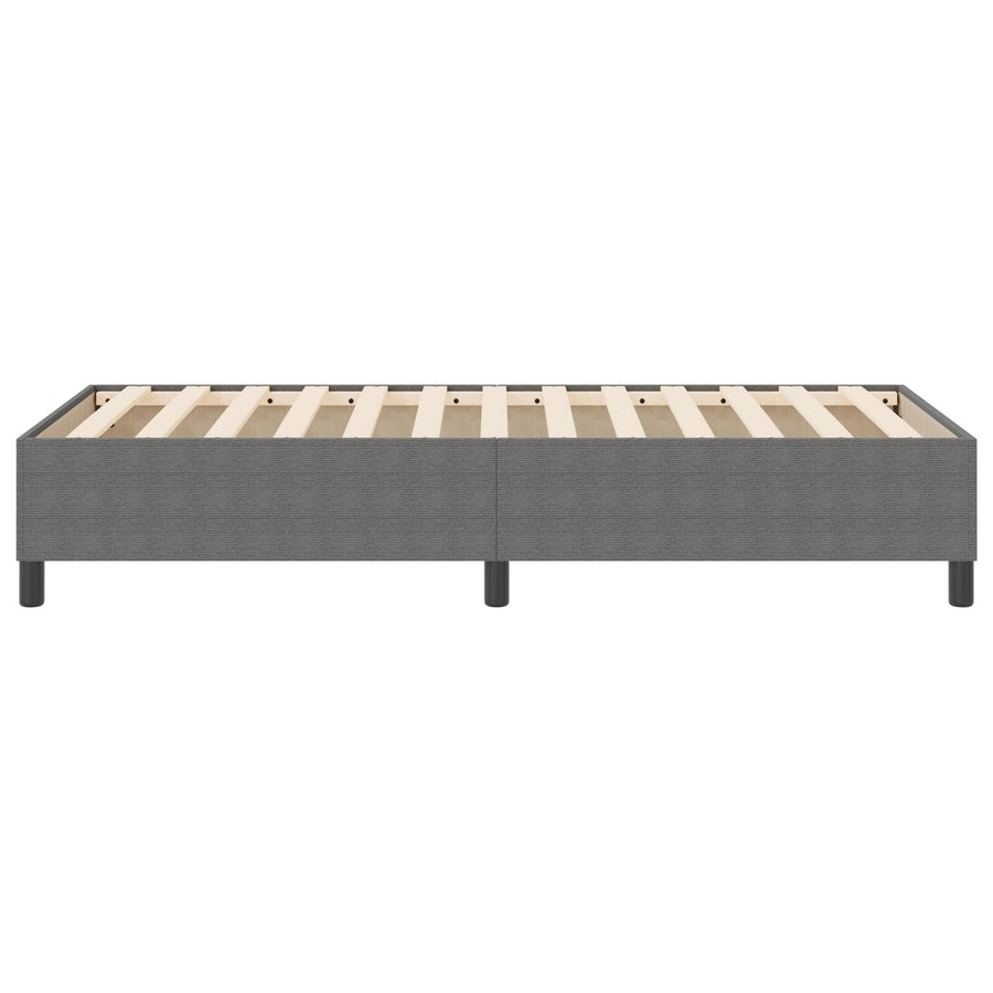 Boxspringbed Corduroy Stof Lichtgrijs 80 x 200 cm