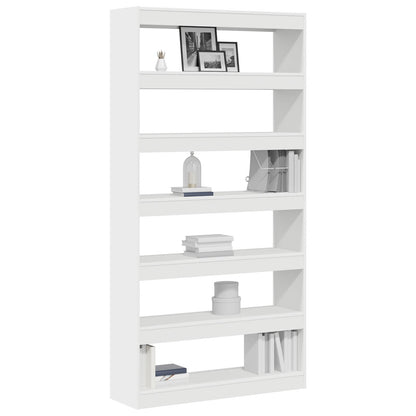 Witte Boekenplank Wit Bewerkt Hout 100 X 30 X 198 Cm Planken