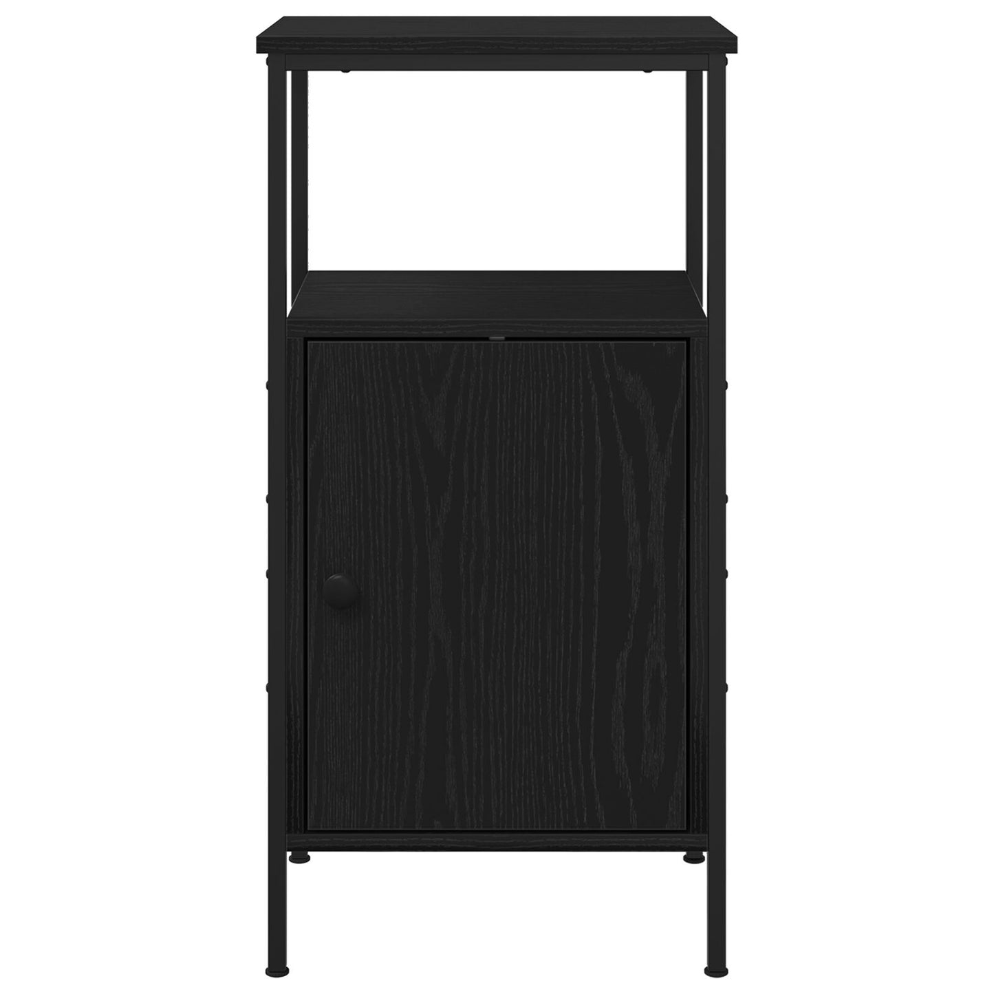 Nachtkastjes 2 Stuks 41X31X80 Cm Geengineerd Hout Zwart eiken