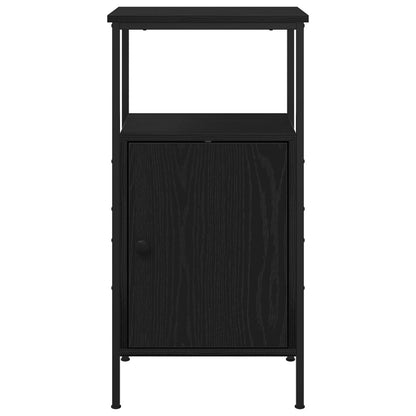 Nachtkastjes 2 Stuks 41X31X80 Cm Geengineerd Hout Zwart eiken