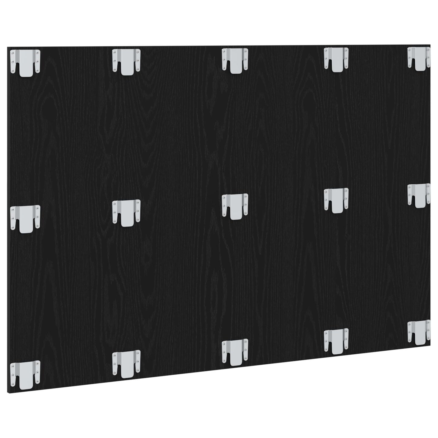 Bed Hoofdbord 120X1,5X80 Cm Gegalvaniseerd Hout Zwart eiken