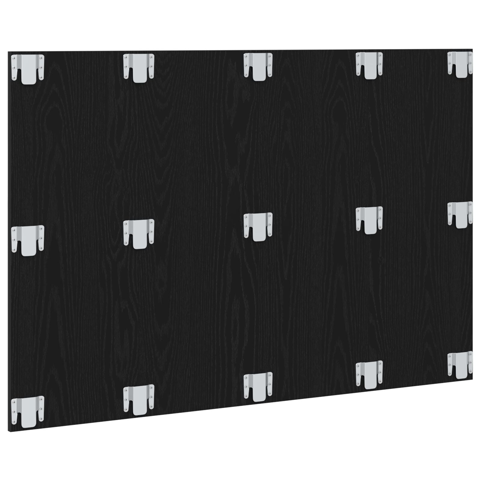 Bed Hoofdbord 120X1,5X80 Cm Gegalvaniseerd Hout Zwart eiken