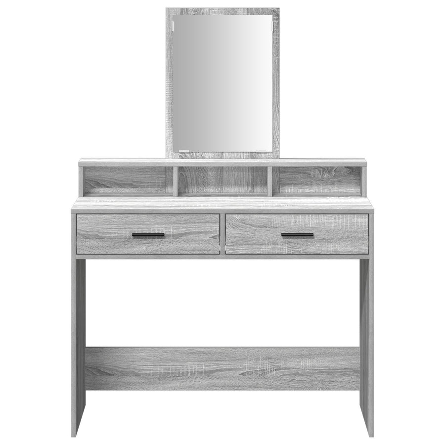 Kaptafel Met Lades Grijs Sonoma 100 x 41 x 140 cm Grijze sonoma