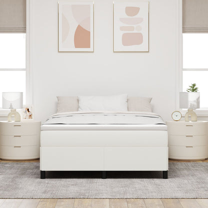 Bedframe Corduroy Stof Crème 160 x 200 cm