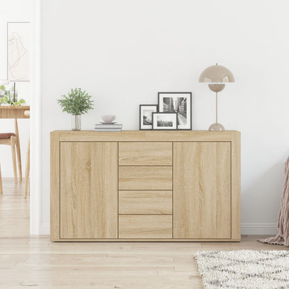 Dressoir Sonoma Eiken Bewerkt Hout 120 X 36 X 69 Cm Opslag