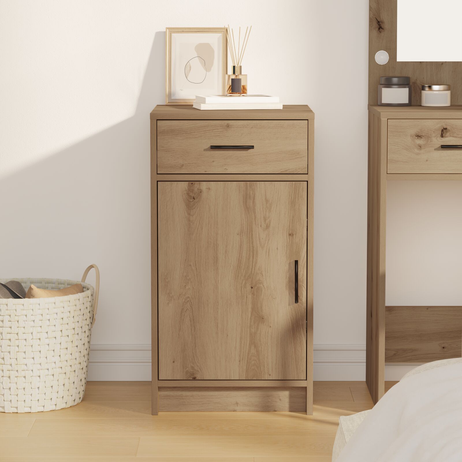 Dressoir 40X41X75 Cm Bewerkt Hout Artisan eiken