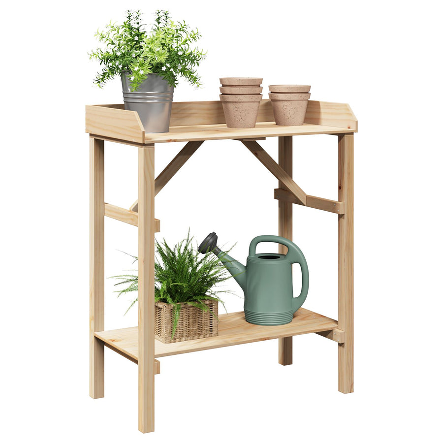 Tuin Potting Tafel 75X40X90 Cm Massief Hout Grenen Natuurlijk
