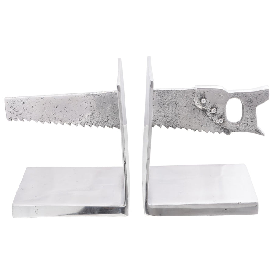 Boekensteunen 2 Stuks Zilver 11X14X17,5 Cm Aluminium Zaag