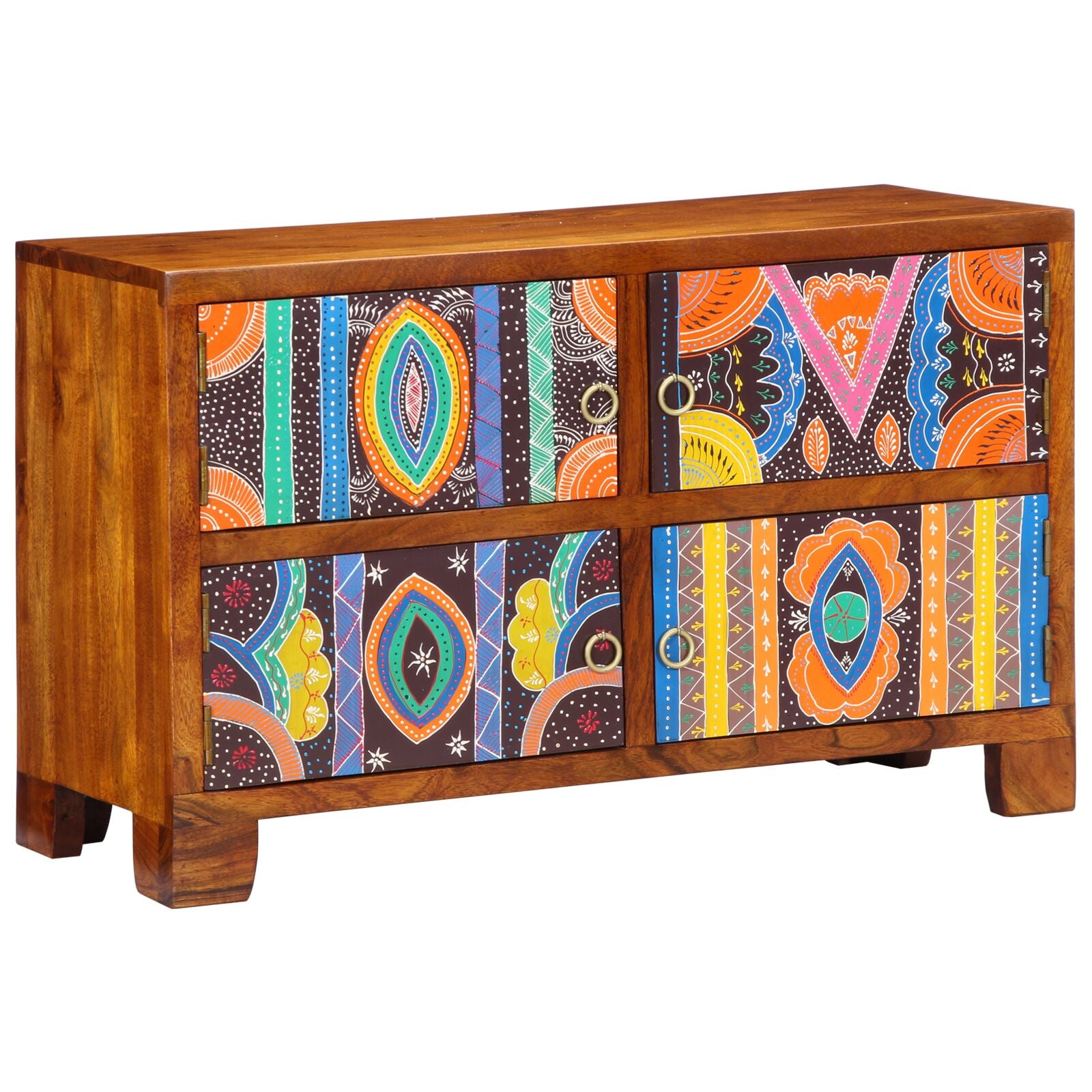 Schoenenkast 90X35X55 Cm Massief Acaciahout