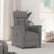 Massagestoel donkergrijs 70.5x96.5x95 cm polyester