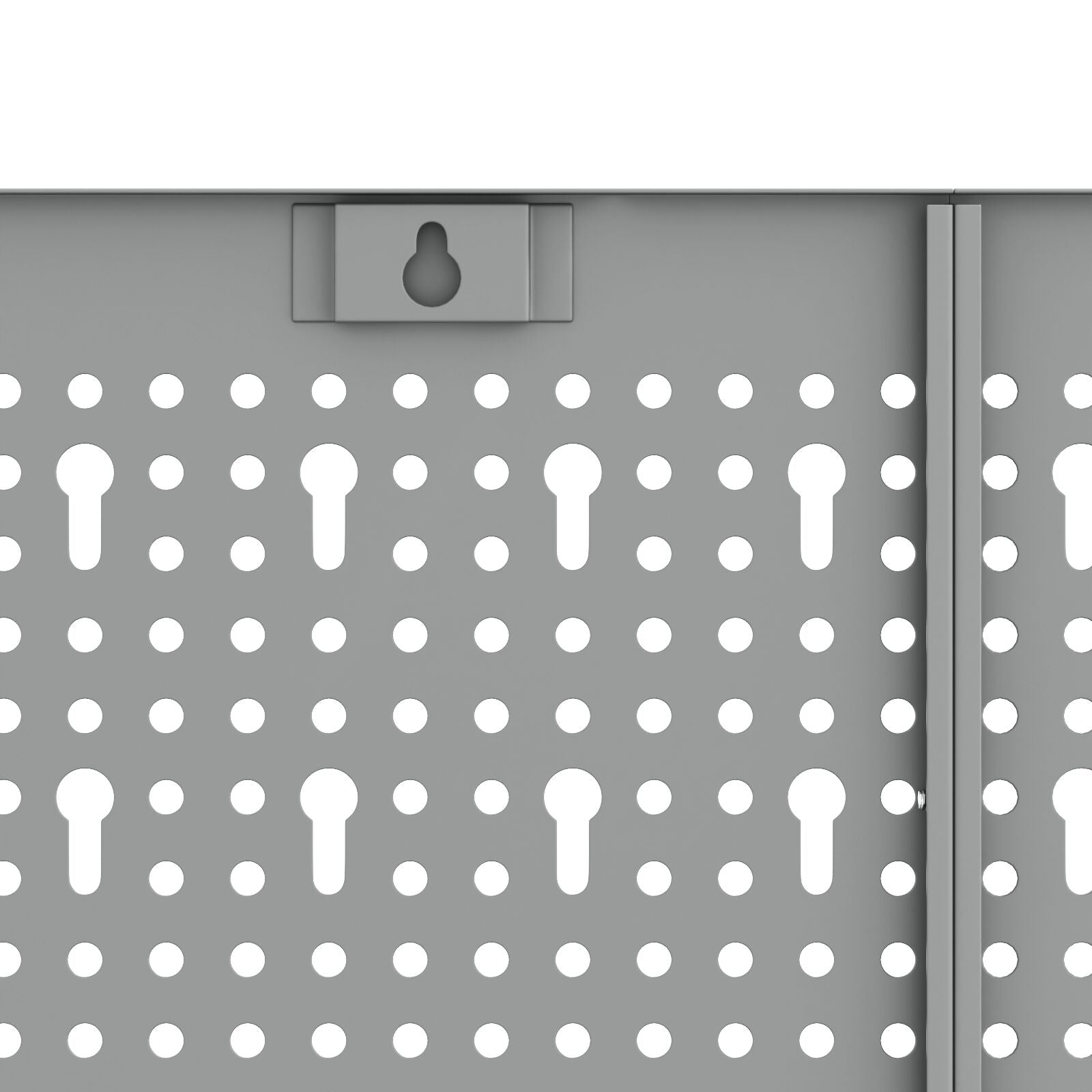 Pegboards 3 Stuks Met 15 Accessoires Grijs 150X Staal 80 cm