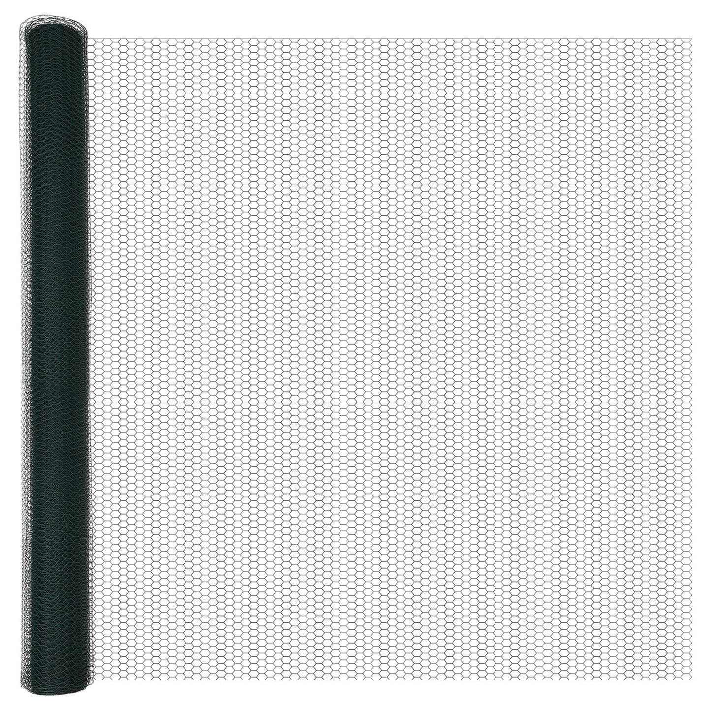 Hekpalen 11 Stuks U-Kanaal Groen 160 Cm Staal,  Hexagonaal Hek Groen 1,6X25 M Staal