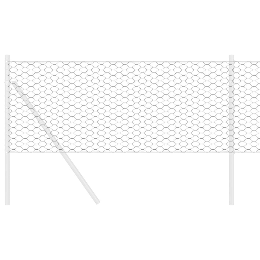 Hexagon Hek 0,6X25 M Staal Grijs 25 x 0.6 m 36 mm