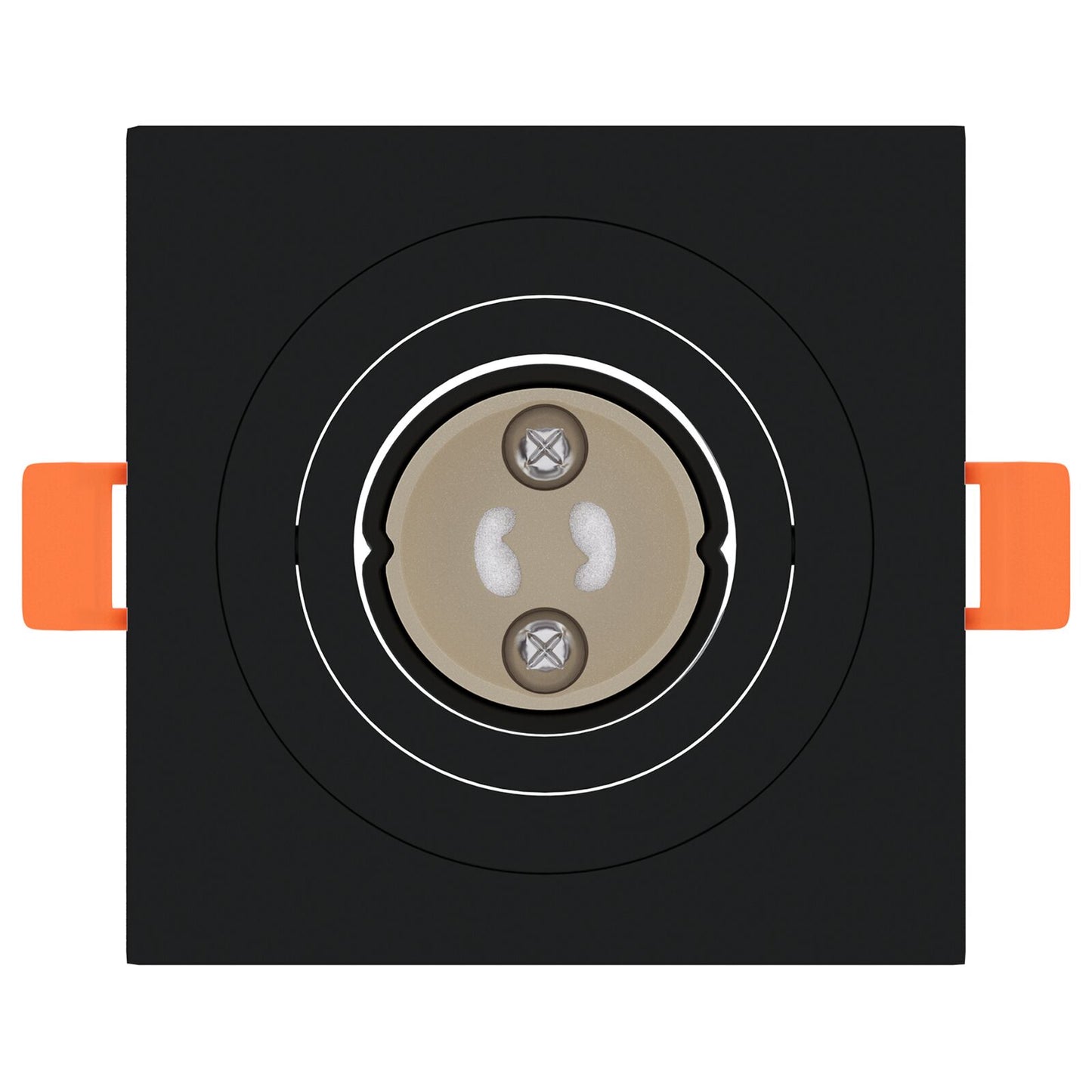 Ingebouwde Spots 24 Stuks Vierkante Gu10 Zwart 91X91 Mm
