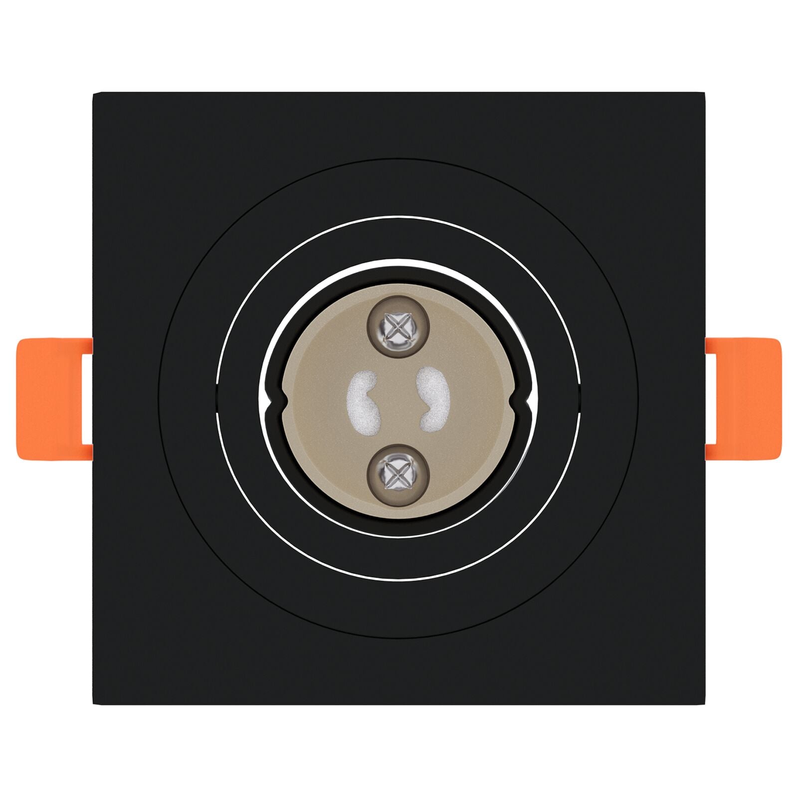 Ingebouwde Spots 24 Stuks Vierkante Gu10 Zwart 91X91 Mm