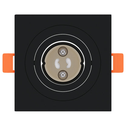 Ingebouwde Spots 24 Stuks Vierkante Gu10 Zwart 91X91 Mm