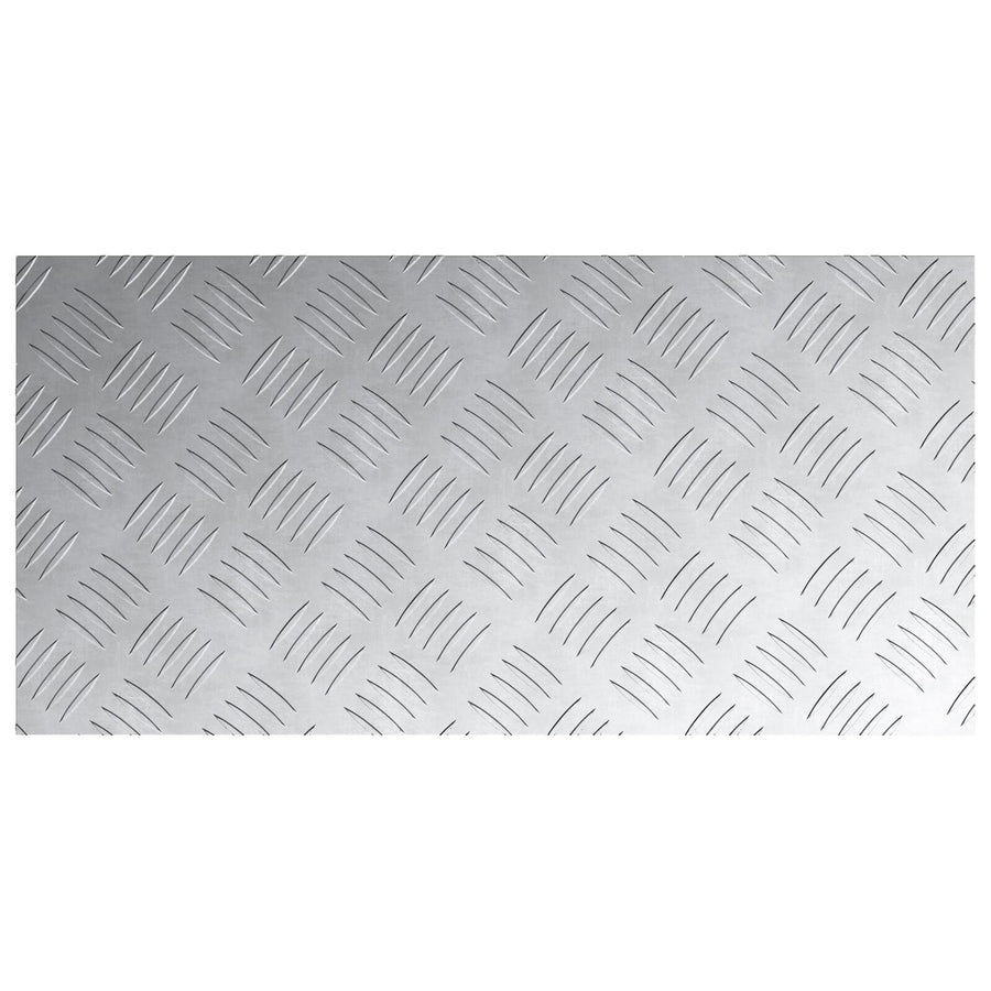 Aluminium Checkerplaten 2 Stuks Anti-Slip 60X30 Cm 60 x 30 x 0.2 cm Rechthoekig