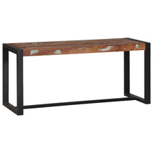 Bank Meerkleurig Massief Gerecycled Hout 100 X 35 X 45 Cm
