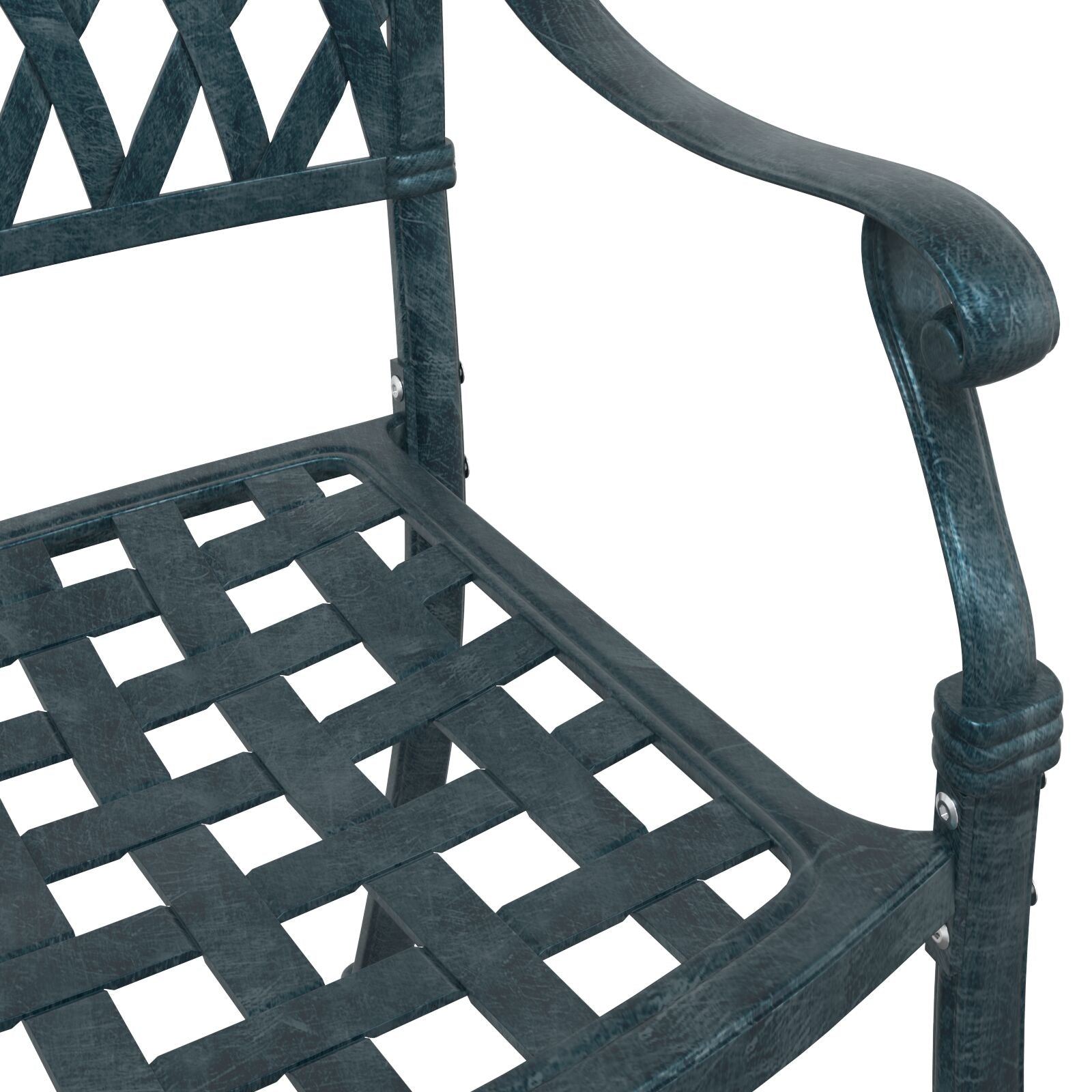 Tuinstoelen 2 Stuks E Gietaluminium Groen