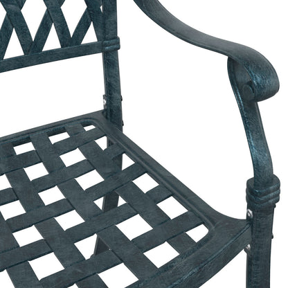 Tuinstoelen 2 Stuks E Gietaluminium Groen