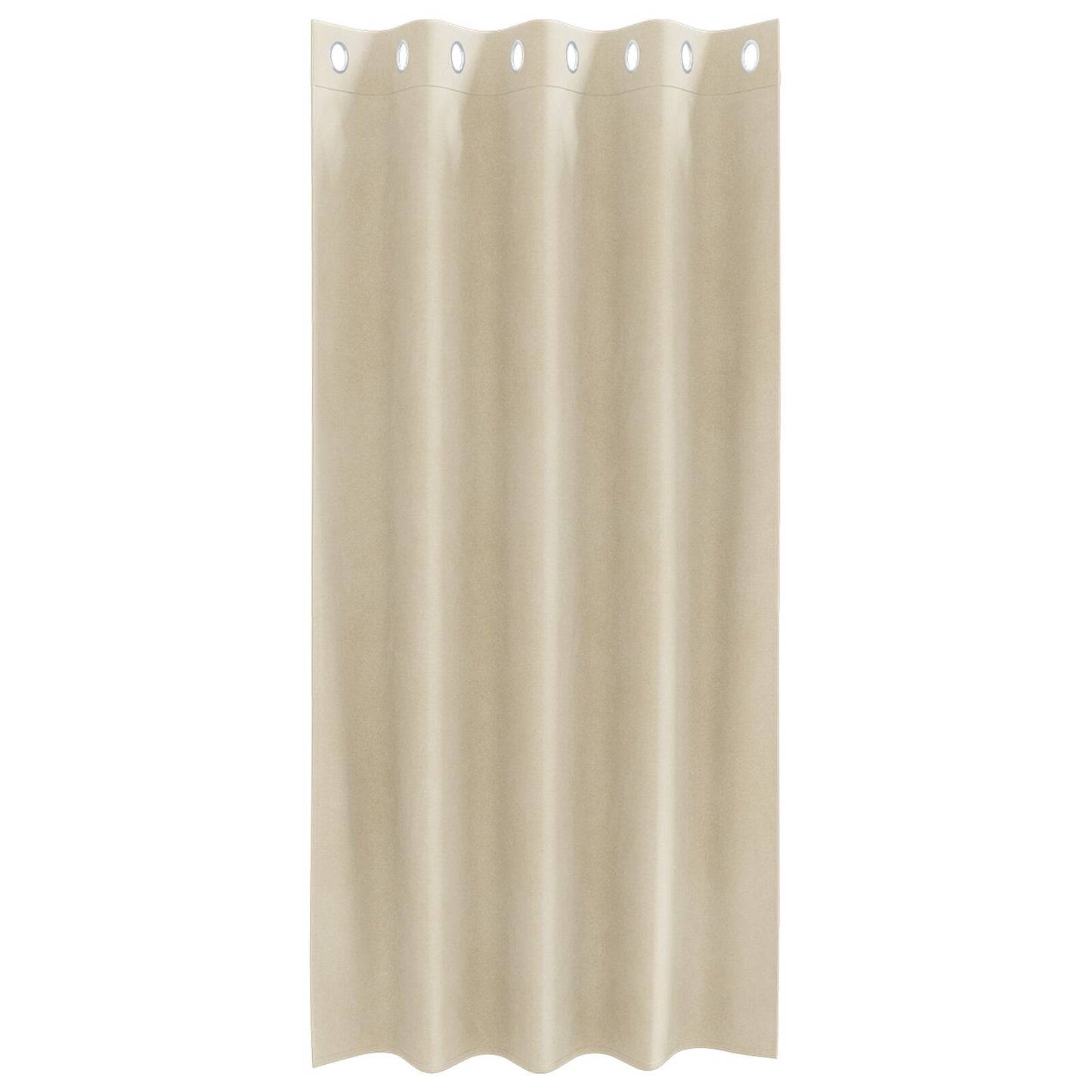 Blackout Gordijnen 2 Stuks Velours Crème 140 x 175 cm met oogjes