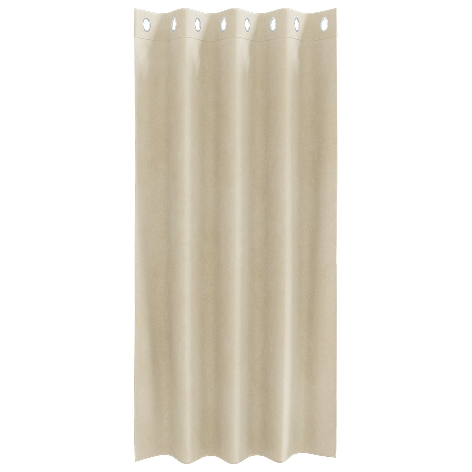 Blackout Gordijnen 2 Stuks Velours Crème 140 x 175 cm met oogjes