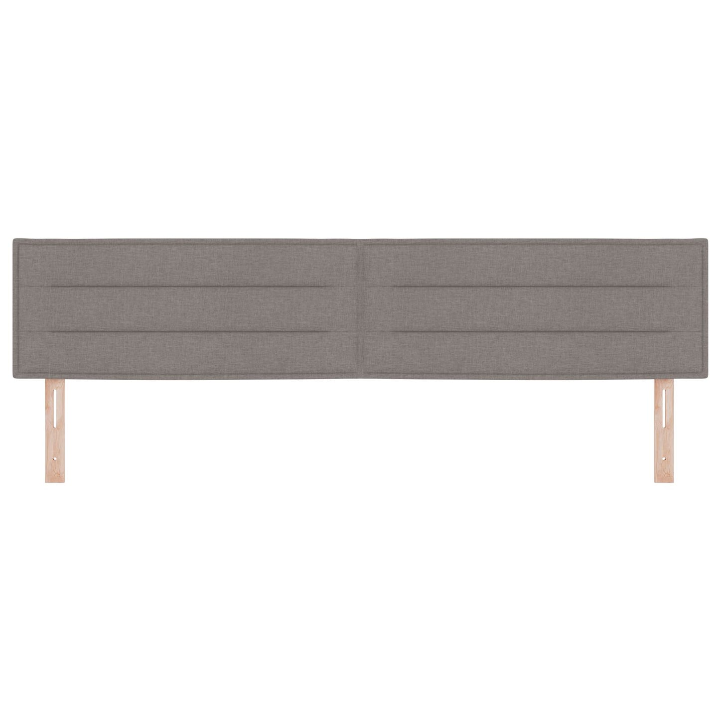 Hoofdbord Lijnen Ontwerp Stof Taupe 200 cm Laag hoofdbord